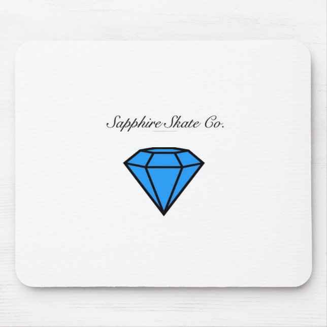 Tapis de souris de saphir de patin (Devant)