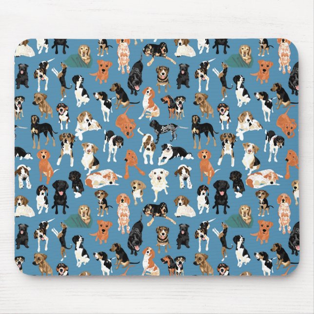 Tapis de souris de secteur de chien (Devant)