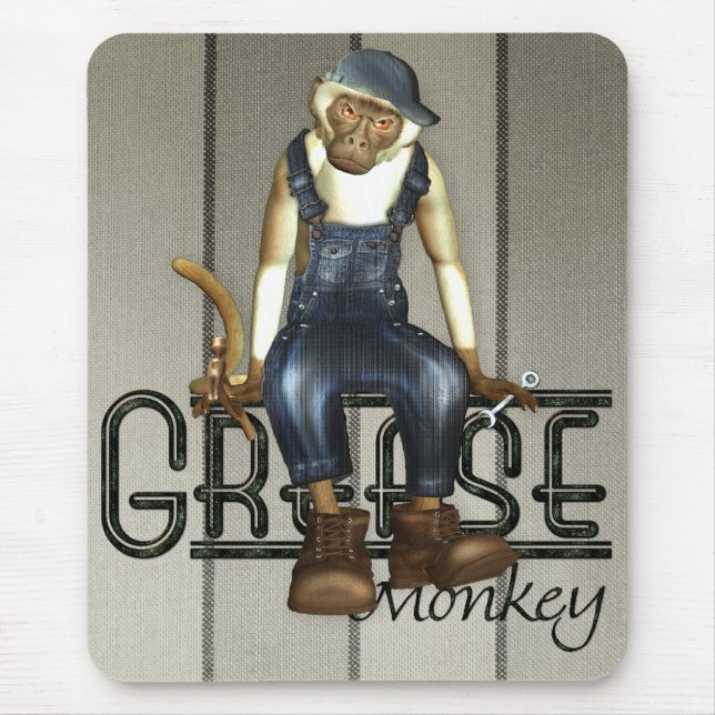 Tapis de souris de singe de graisse (Devant)
