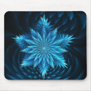 Tapis de souris de souffle de flocon de neige