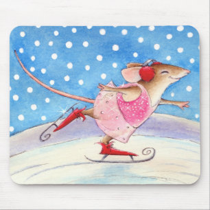 Tapis de souris de souris de patineur artistique