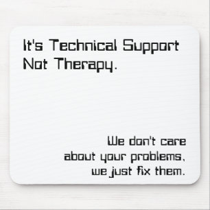 Tapis de souris de support technique