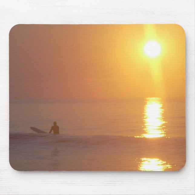 Tapis de souris de surfer de lever de soleil (Devant)