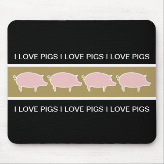 Tapis de souris de thème de porc