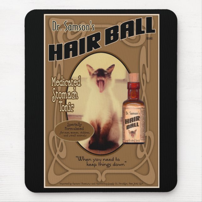 Tapis de souris de tonique de boule de cheveux de (Devant)