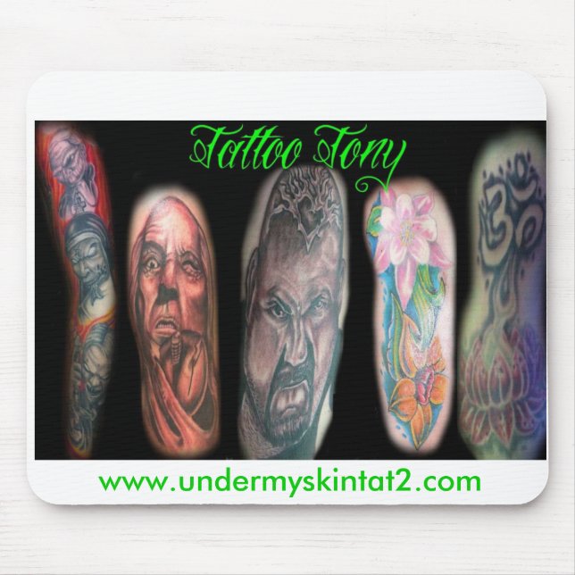 tapis de souris de tonys de tatouage (Devant)