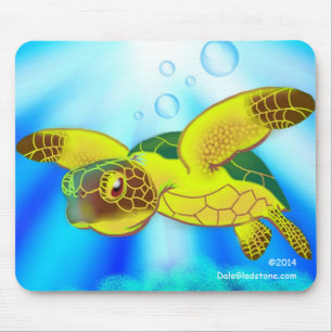 Tapis de souris de tortue de mer