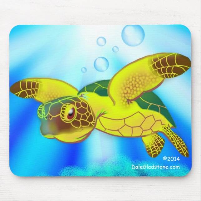 Tapis de souris de tortue de mer (Devant)