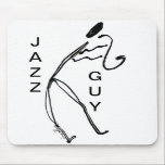 Tapis de souris de type de jazz<br><div class="desc">C'est simple type de jazz croquis de dessin au trait sur un tapis de souris…. perfectionnez pour l'amant de jazz.</div>