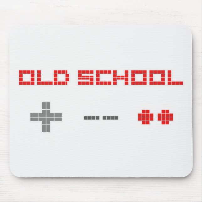 Tapis de souris de vieille école (Devant)