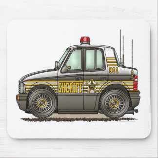 Tapis de souris de voiture de patrouille de
