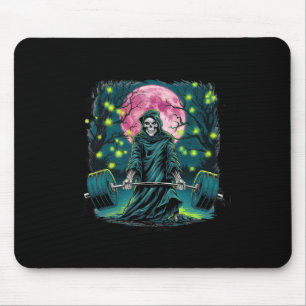 Tapis De Souris Deadlift Skeleton Cadeau Fitness Goth Tarot Card G