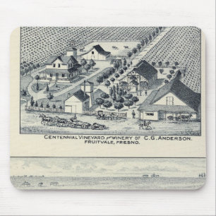 Tapis De Souris Deardorff et Centennial Vineyards, Californie