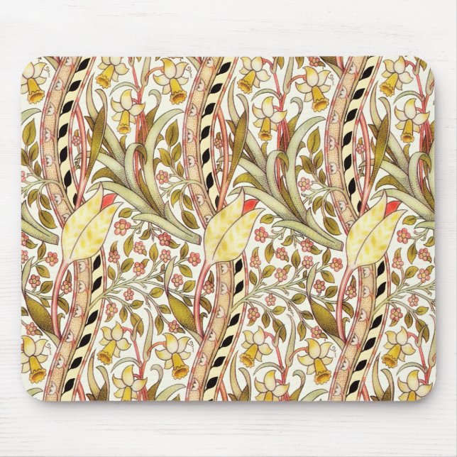 Tapis De Souris Dearle Daffodil Vintage Floral (Devant)