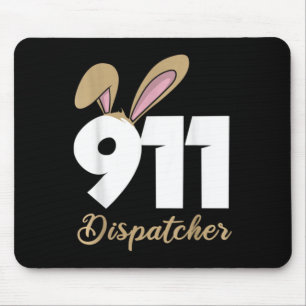 Tapis De Souris Débardeur à capuche pour dispatcher 911 de Pâques