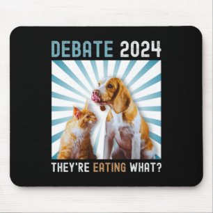 Tapis De Souris Débat Élection 2024 Animaux de compagnie Chien Cha