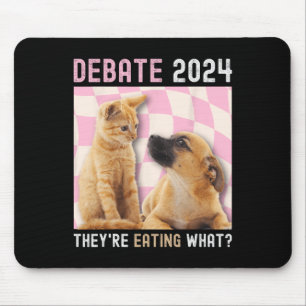 Tapis De Souris Débat Élection 2024 Animaux de compagnie Chien Cha