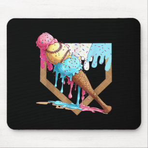 Tapis De Souris Débit De Baseball Pour Les Garçons Accueil Plate I