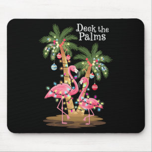 Tapis De Souris Deck Le Flamant rose Palms Lumières Tropicales De 