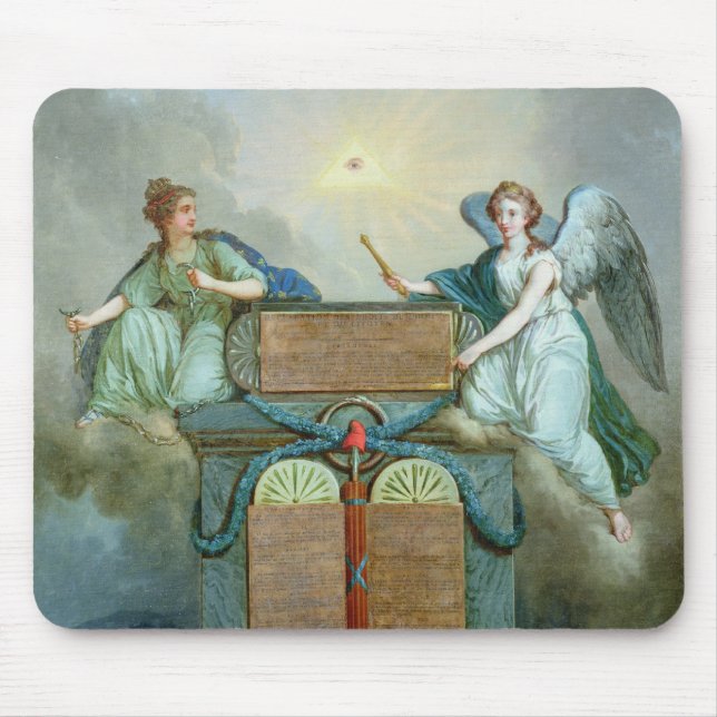 Tapis De Souris Déclaration des droites de l'homme et du citoyen (Devant)