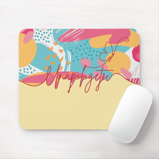 Tapis De Souris Déclaration Féminine Audacieuse et Sans Compromis (Avec souris)
