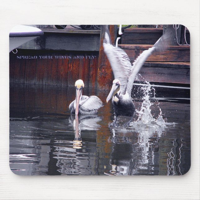 Tapis De Souris Décollage du pélican (Devant)