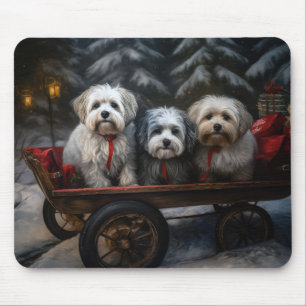 Tapis De Souris Décor de Noël Havanais Snowy Sleigh