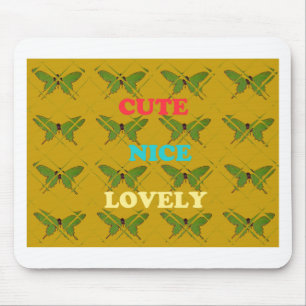 Tapis De Souris Décor de papillon coloré : mignon, agréable et séd