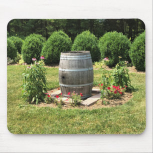 Tapis De Souris Décor jardin en tonneau de vin, Château Morriset