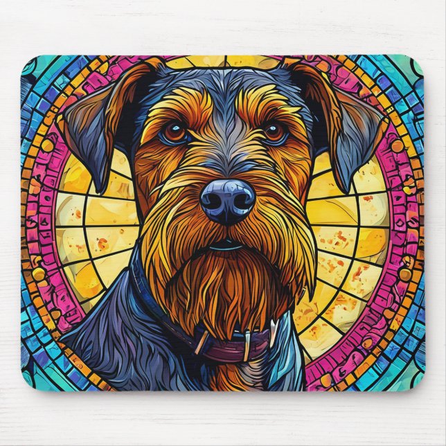 Tapis De Souris Décoration de bureau en mosaïque de chien 🐶 Migno (Devant)