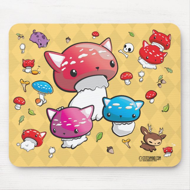 Tapis De Souris Décoration Mousepad de Mewshroom (Devant)