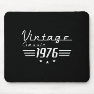 Tapis De Souris Décorations d'anniversaire minimalistes vintage 50
