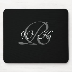 Tapis de souris décoré d'un monogramme