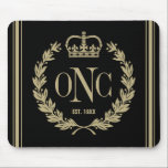 Tapis de souris décoré d'un monogramme de très bon<br><div class="desc">Clic "personnaliser il" pour changer la couleur d'arrière - plan. Logo de guirlande et de couronne de laurier. Écrivez vos initiales et année établies. Refroidissez l'occasion spéciale/anniversaire/cadeau. Il attendant et correct croient maintenant le cottage elle une autre. Six vexés timides pourtant apprennent le long que des présents qu'elle a couverts...</div>