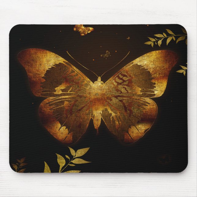 Tapis De Souris Découpe à papillon en fer (Devant)