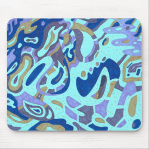 Tapis De Souris Deep est l'Océan, abstrait original