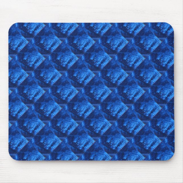Tapis De Souris "Deep Waters 6" Carrelage abstrait Design Mousepad (Devant)