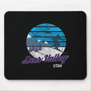 Tapis De Souris Deer Valley Park City Utah Usa Ski Snowboard