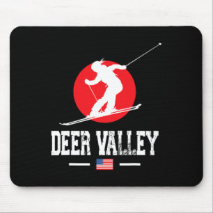 Tapis De Souris Deer Valley Usa Station de ski Rocky Mountains Ame