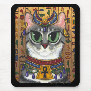 Tapis De Souris Déesse de filasse, chat Mousepad de Bastet