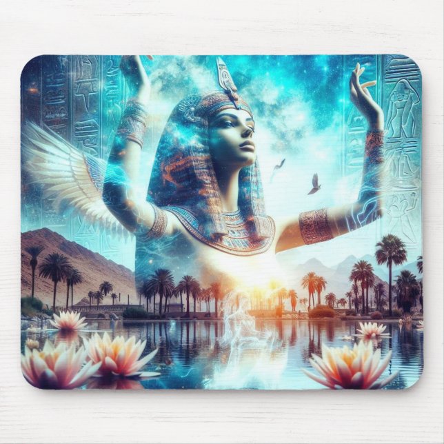 Tapis De Souris Déesse égyptienne mystique  (Devant)