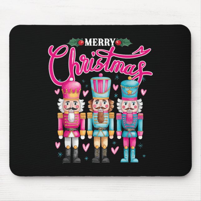 Tapis De Souris Deez Nuts Nutcracker Joyeux Noël Matching Paja (Devant)
