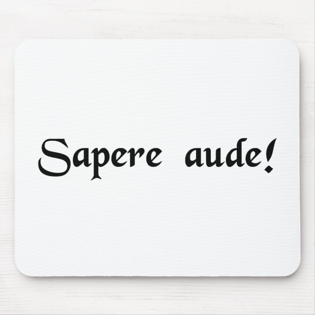 Tapis De Souris Défi à être sage ! (Devant)