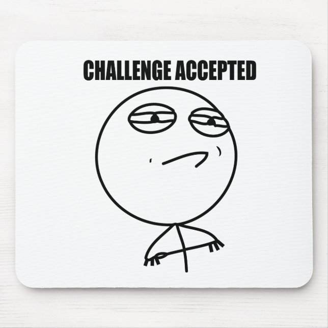 Tapis De Souris Défi admis (Devant)