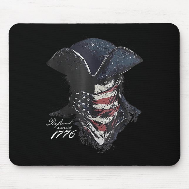 Tapis De Souris Défiant Depuis 1776 (Devant)