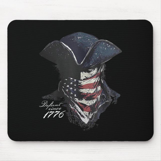 Tapis De Souris Défiant Depuis 1776 (Devant)