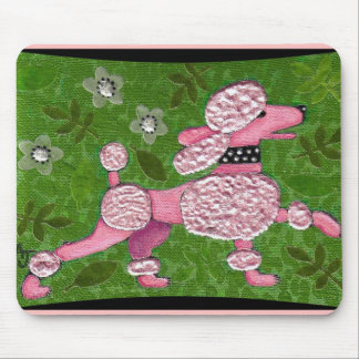 Tapis De Souris DÉFILÉ ROSE de CANICHE - mousepad espiègle de