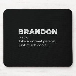 Tapis De Souris Définition Brandon Nom Personnalisé Anniversaire D