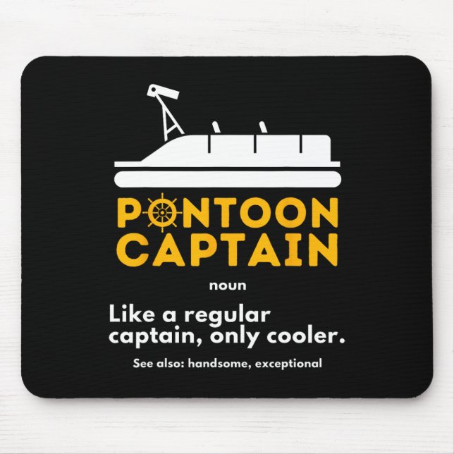 Tapis De Souris Définition de capitaine de ponton - Pontonage de b (Devant)