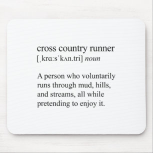 Tapis De Souris Définition de coureur cross-country, course sur te